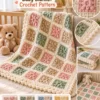 The Cozy Grid Baby Blanket Crochet Pattern