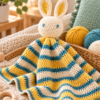 Create an adorable handmade gift with this Crochet Bunny Lovey Pattern!